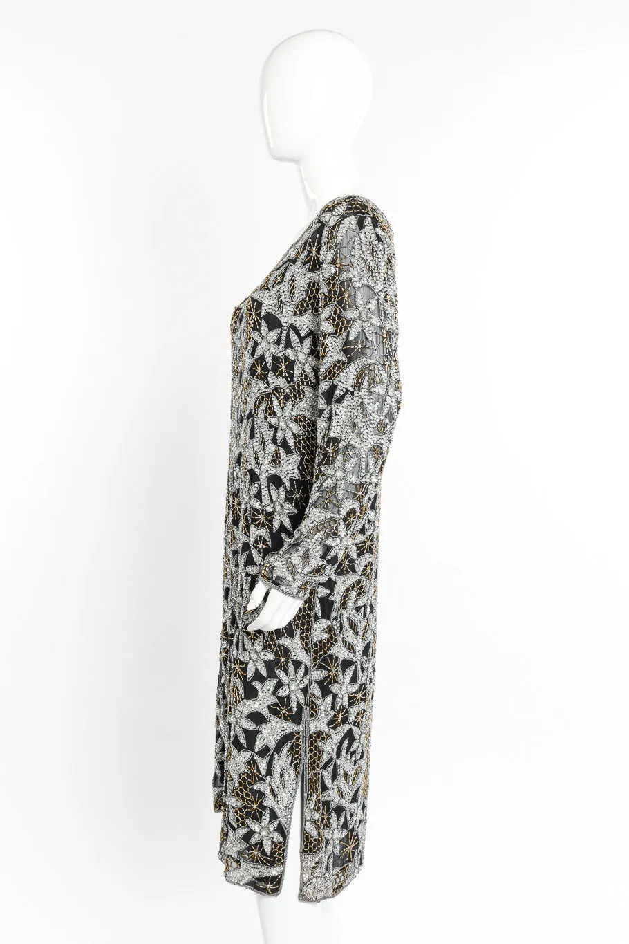 Celestial Beaded Shift Dress