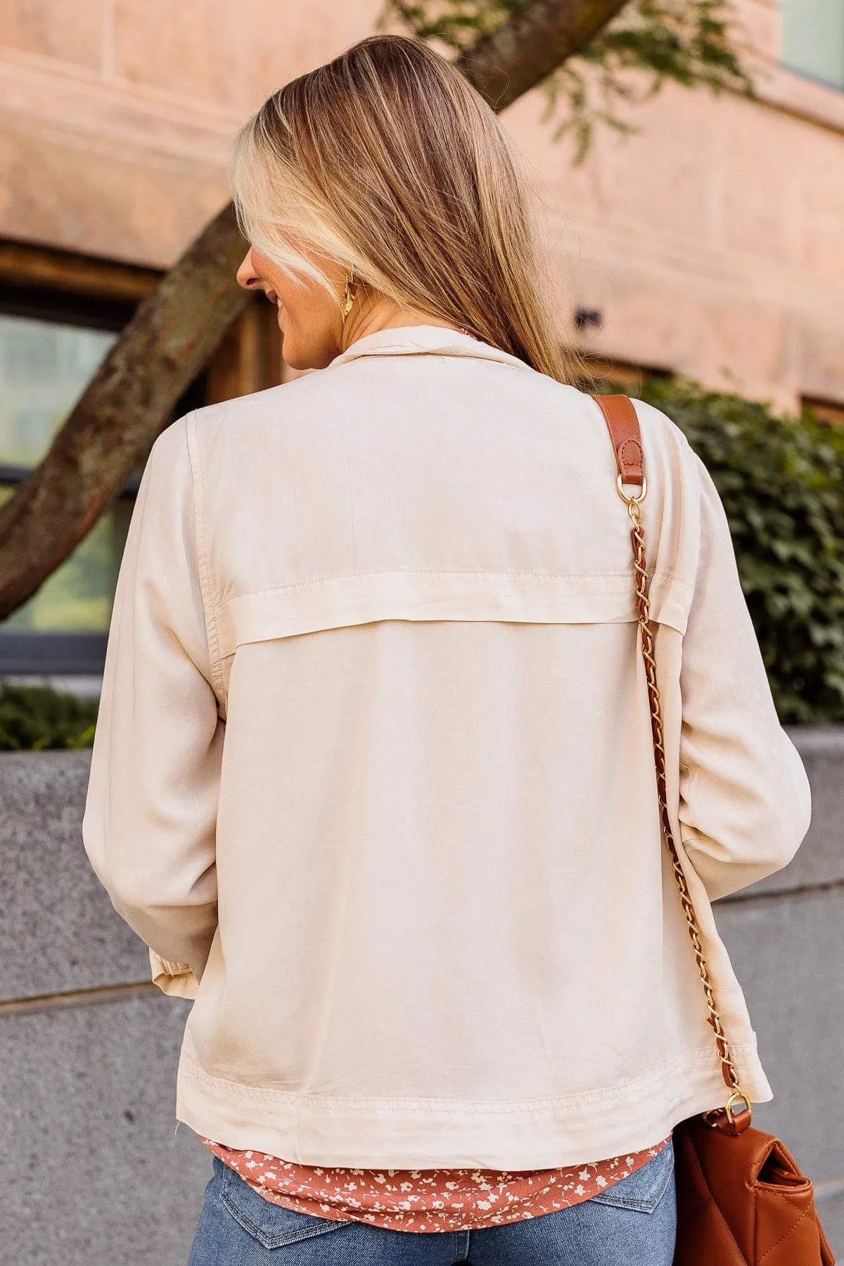 Change The World Lightweight Jacket- Cream