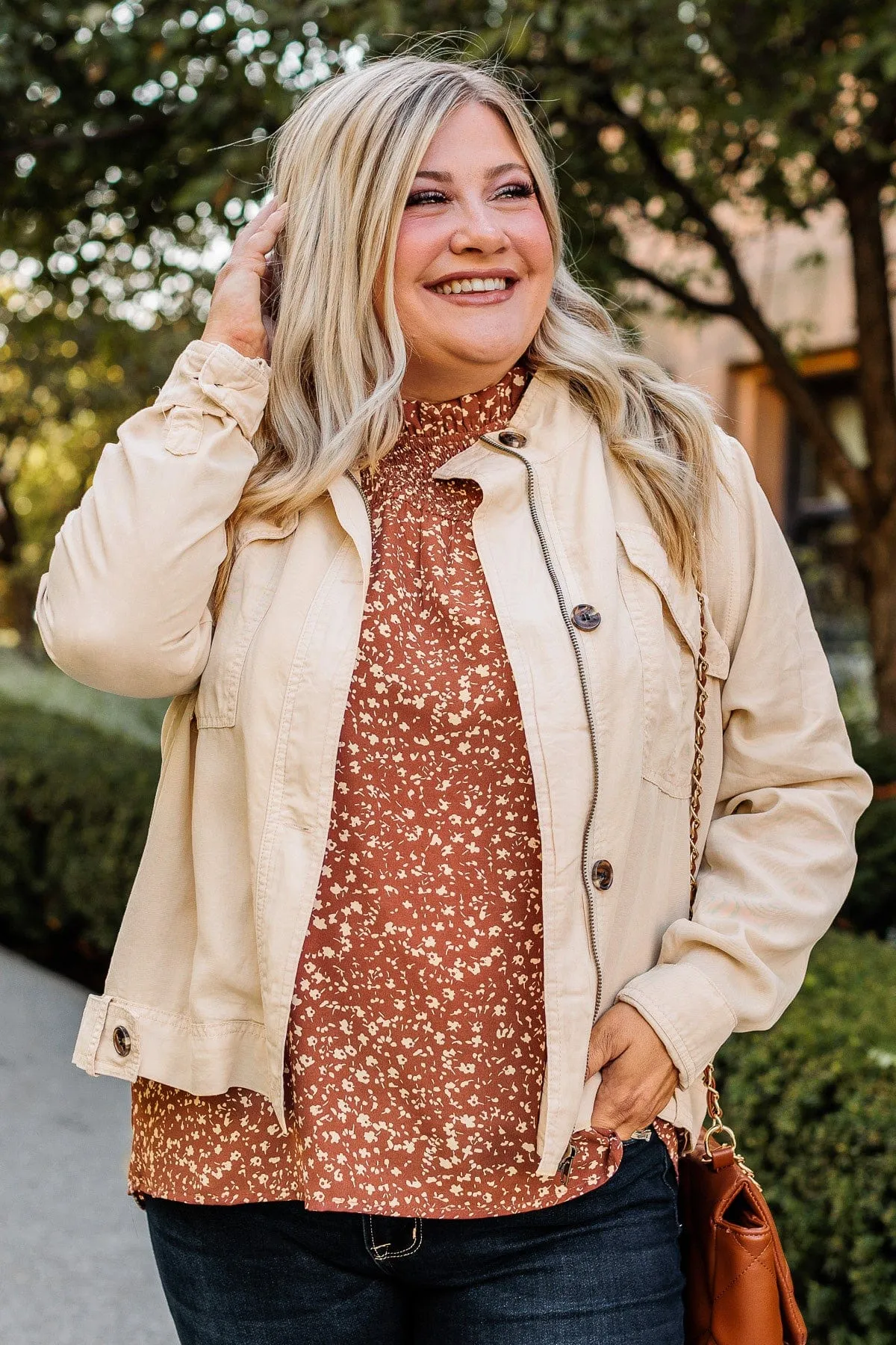 Change The World Lightweight Jacket- Cream