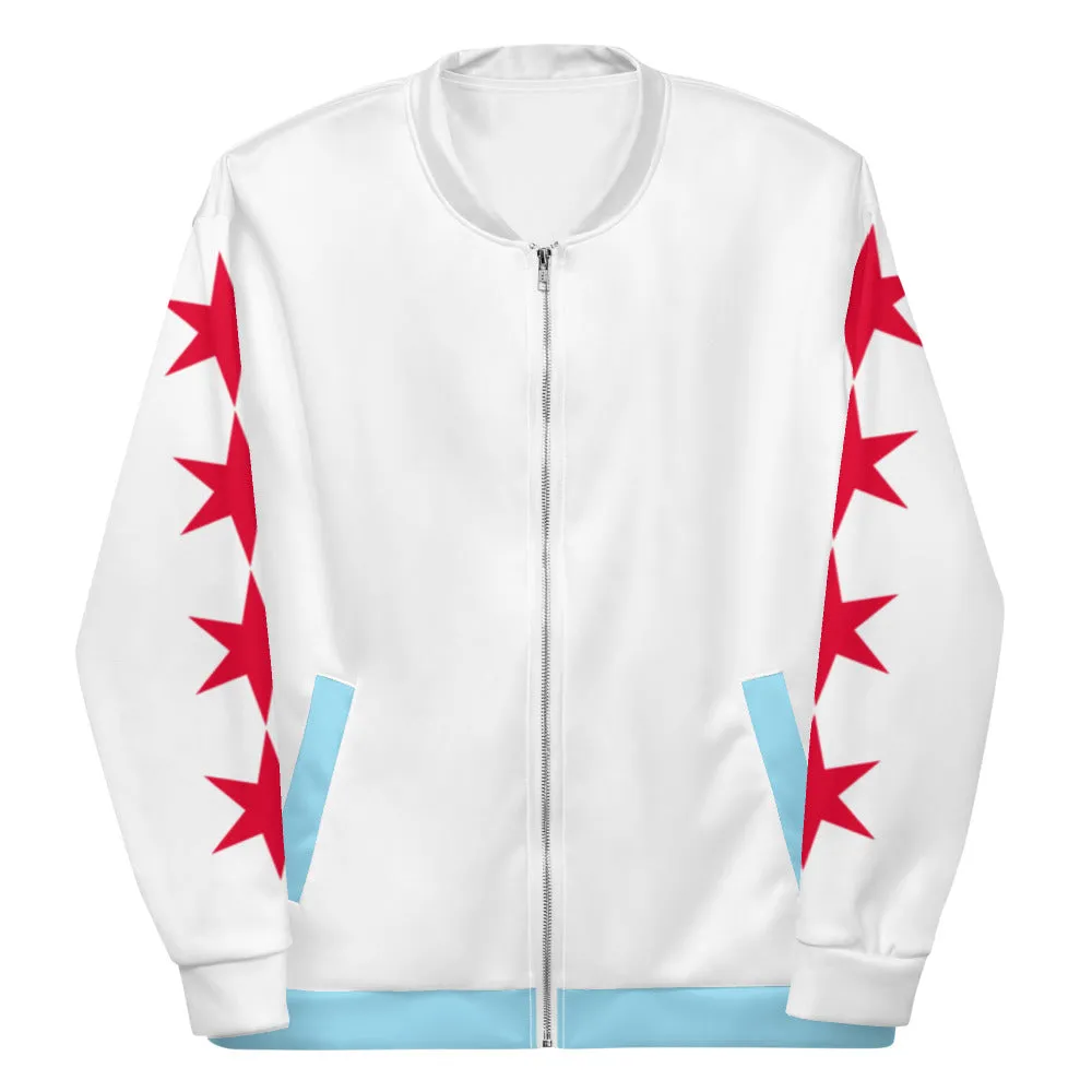 Chicago Flag Unisex Bomber Jacket