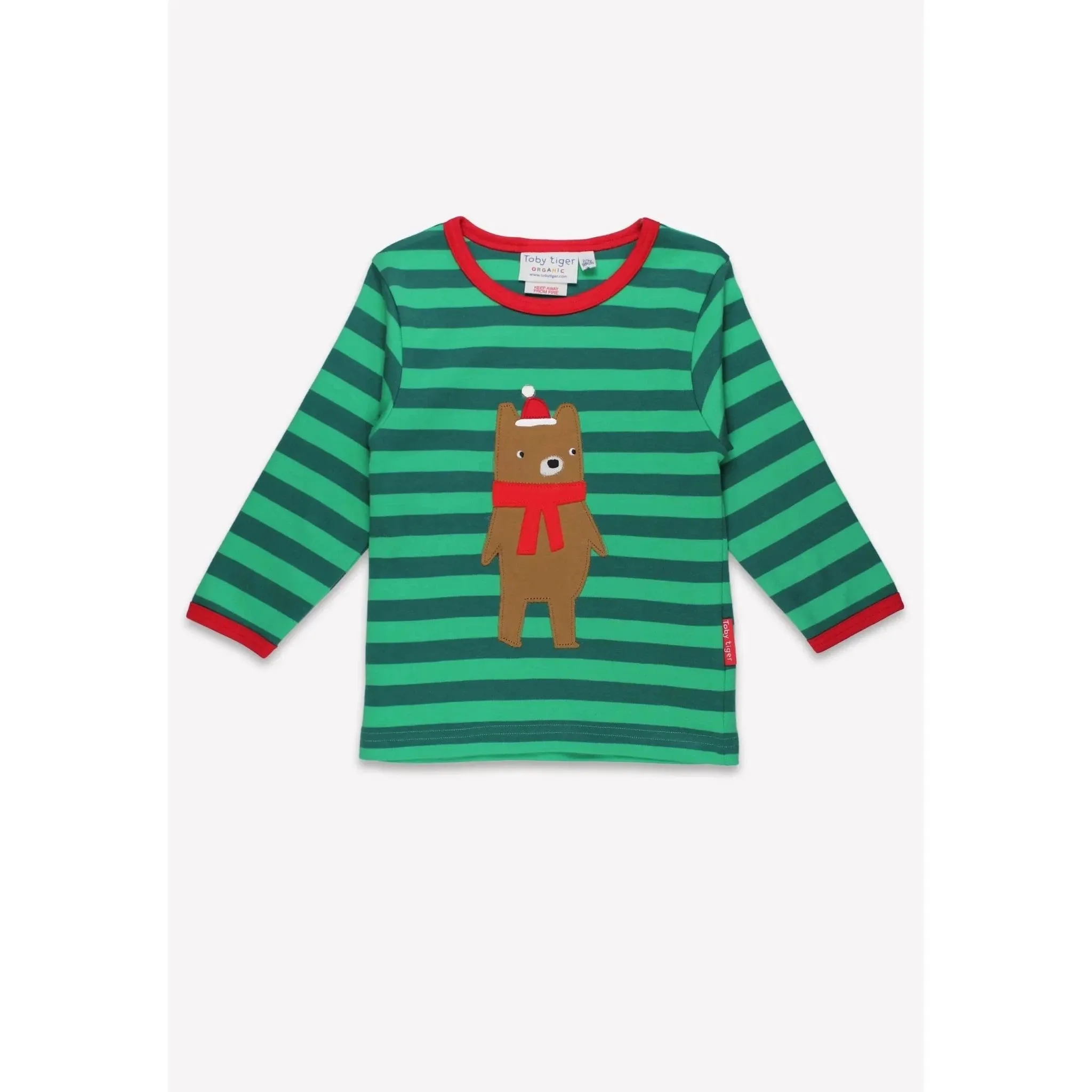 Christmas Bear Applique Long Sleeve Shirt