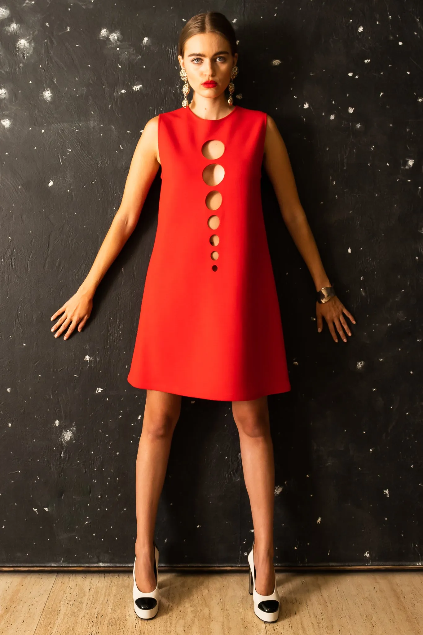 Circle Cutout Shift Dress