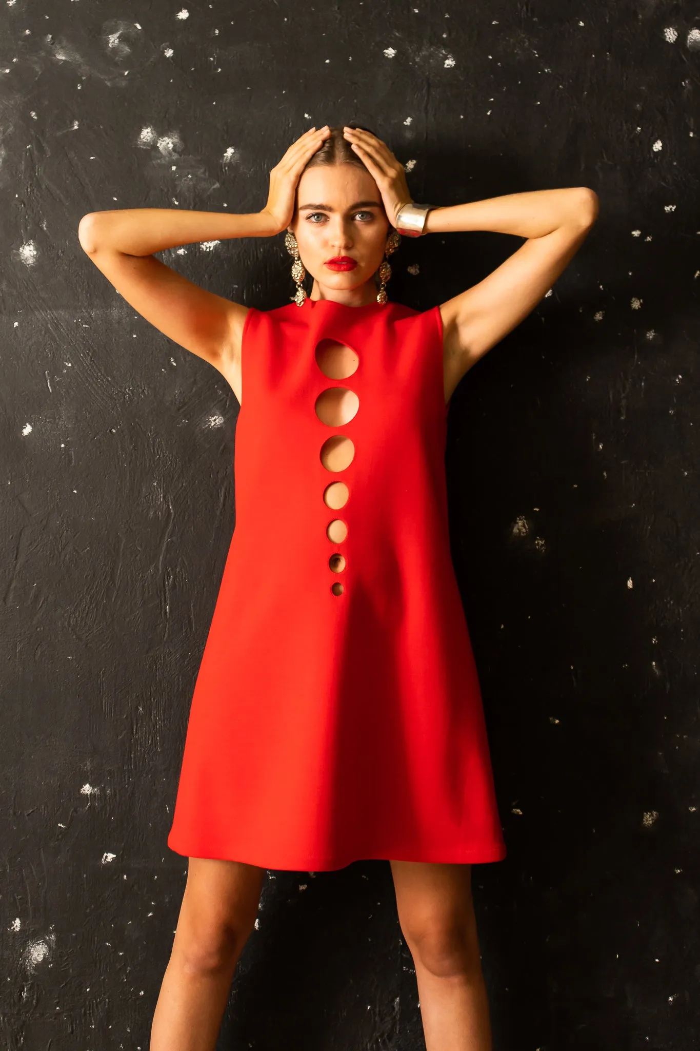 Circle Cutout Shift Dress