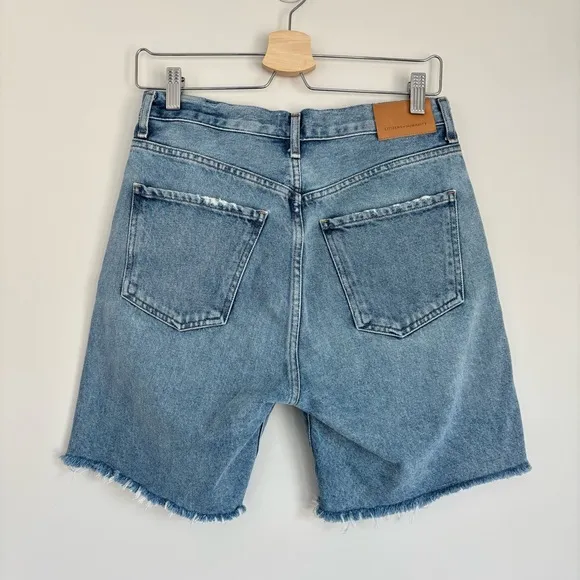 Citizens of Humanity Camilla High Rise Distressed Denim Jean Shorts 27