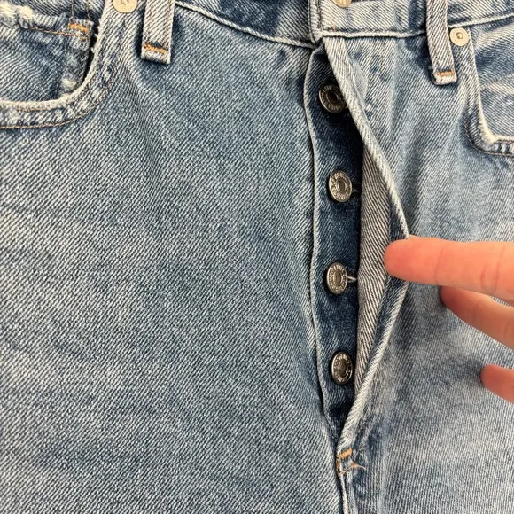 Citizens of Humanity Camilla High Rise Distressed Denim Jean Shorts 27