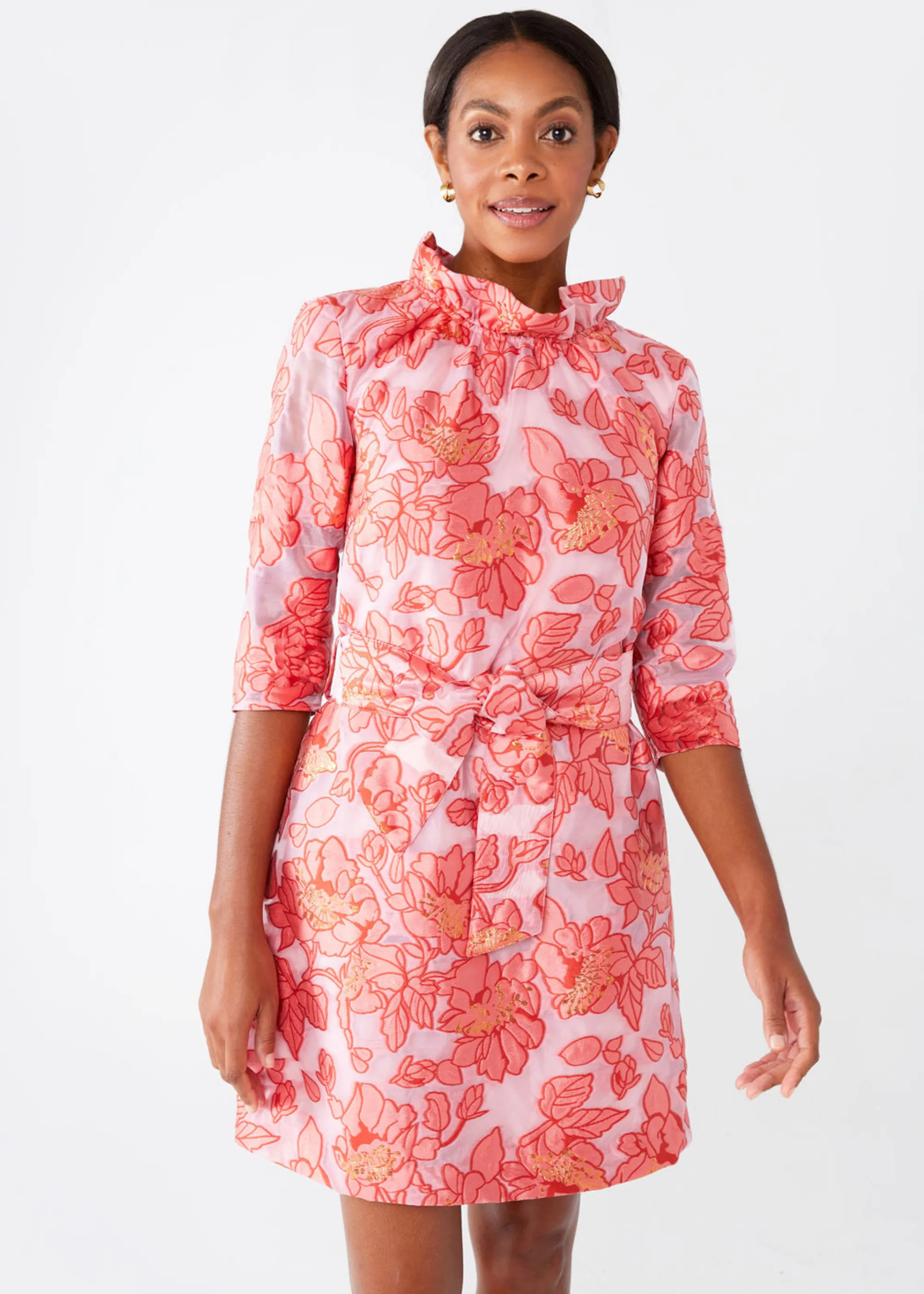 Claudine Dress Rose Blossom Organza