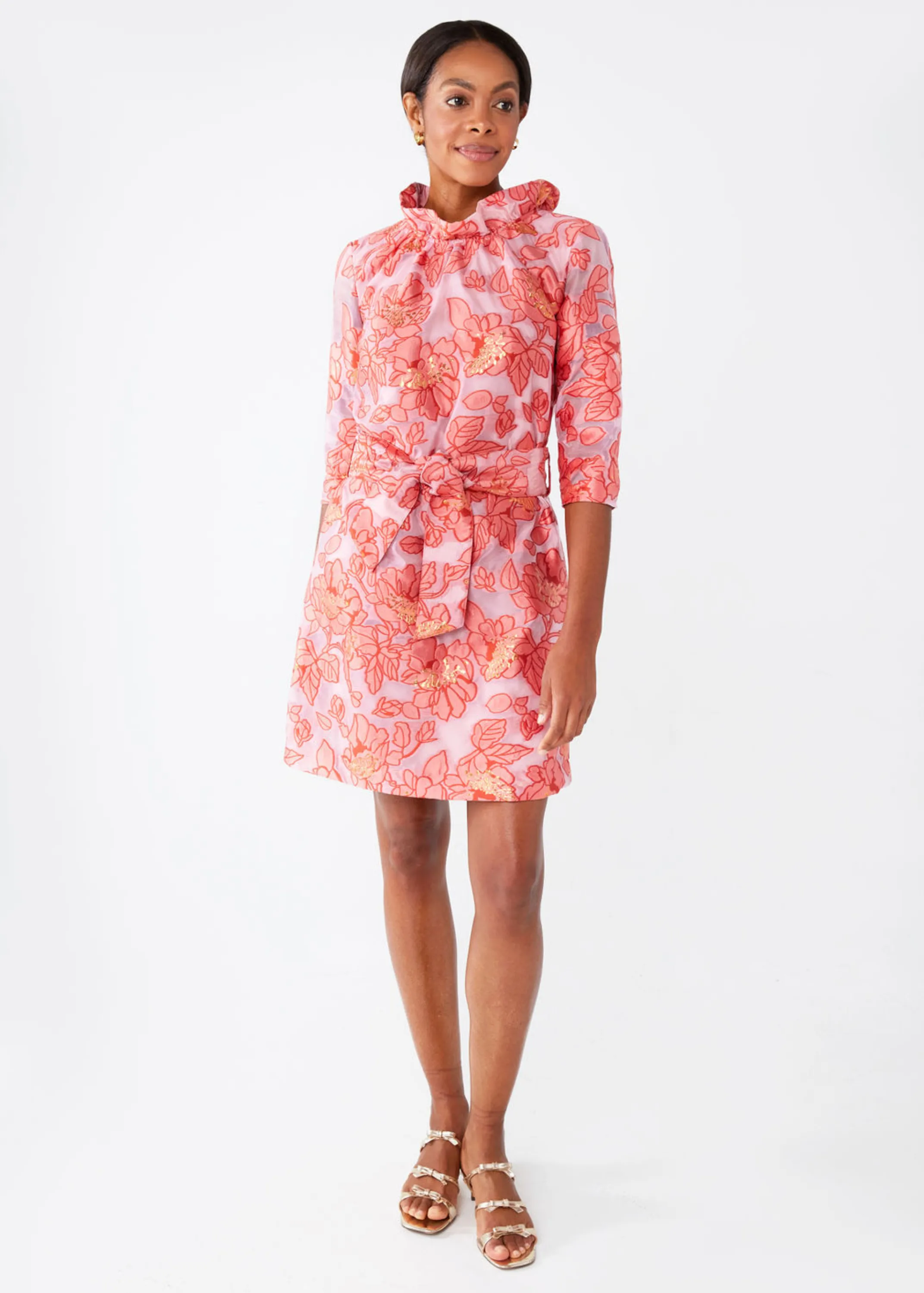 Claudine Dress Rose Blossom Organza