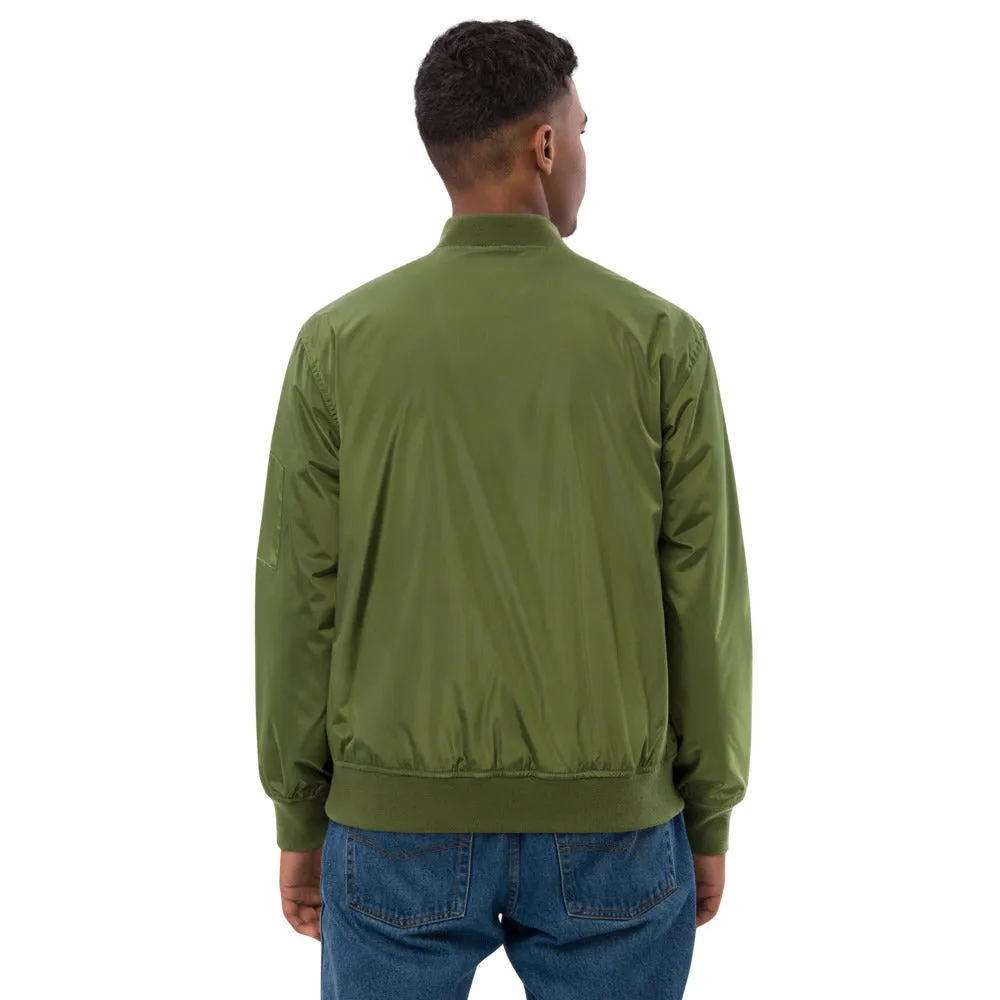 Clubs and Sticks Embroidered Bomber Jacket