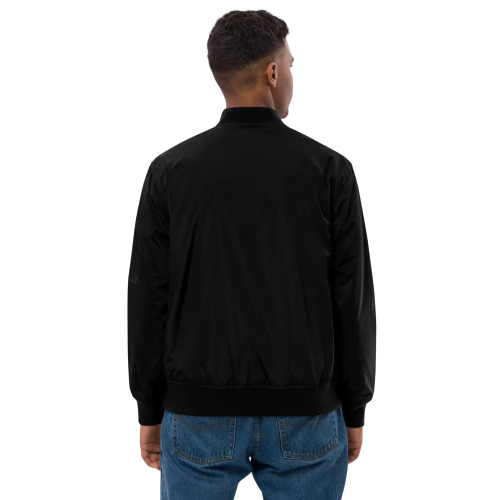 Clubs and Sticks Embroidered Bomber Jacket