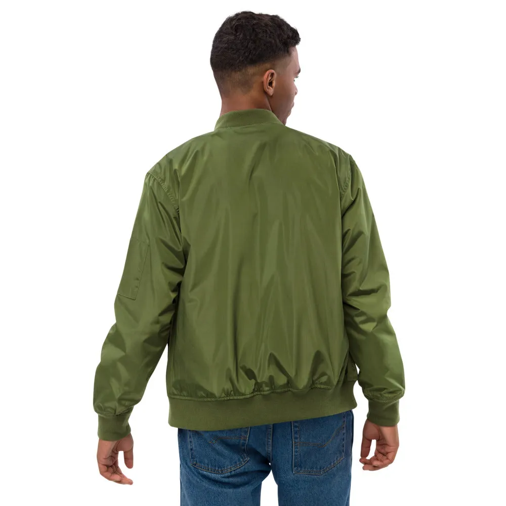 Clubs and Sticks Embroidered Bomber Jacket