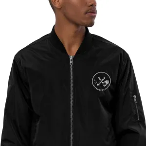 Clubs and Sticks Embroidered Bomber Jacket