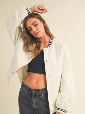 Coat Fabric Bomber Jacket