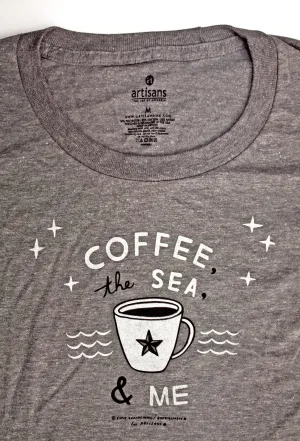 Coffee, The Sea & Me Ladies graphic T-shirt