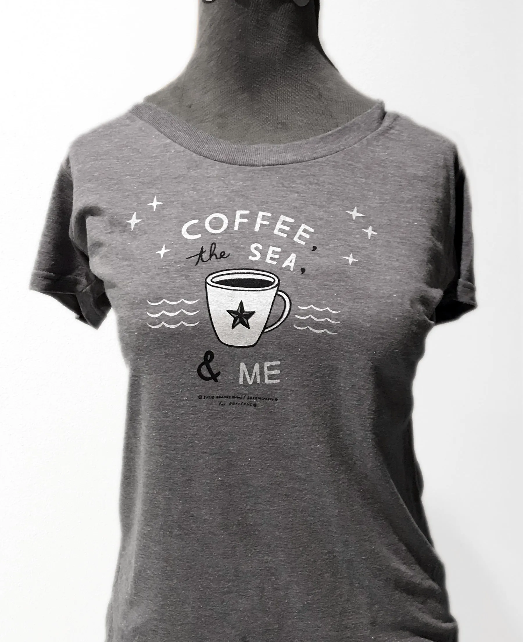 Coffee, The Sea & Me Ladies graphic T-shirt