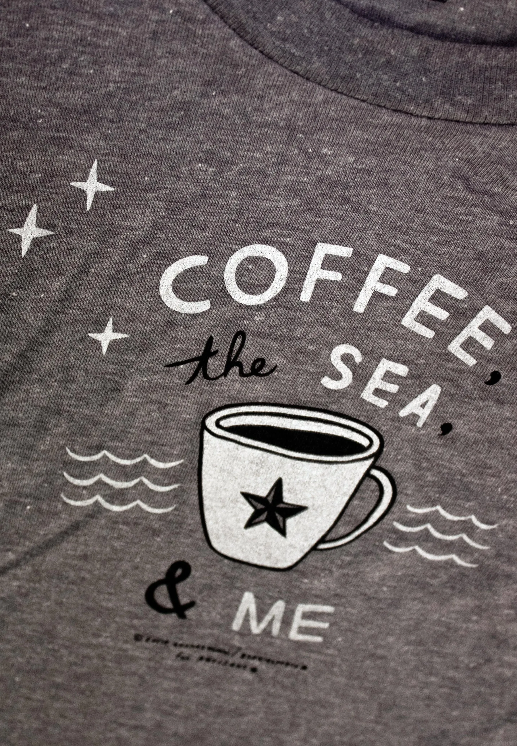 Coffee, The Sea & Me Ladies graphic T-shirt
