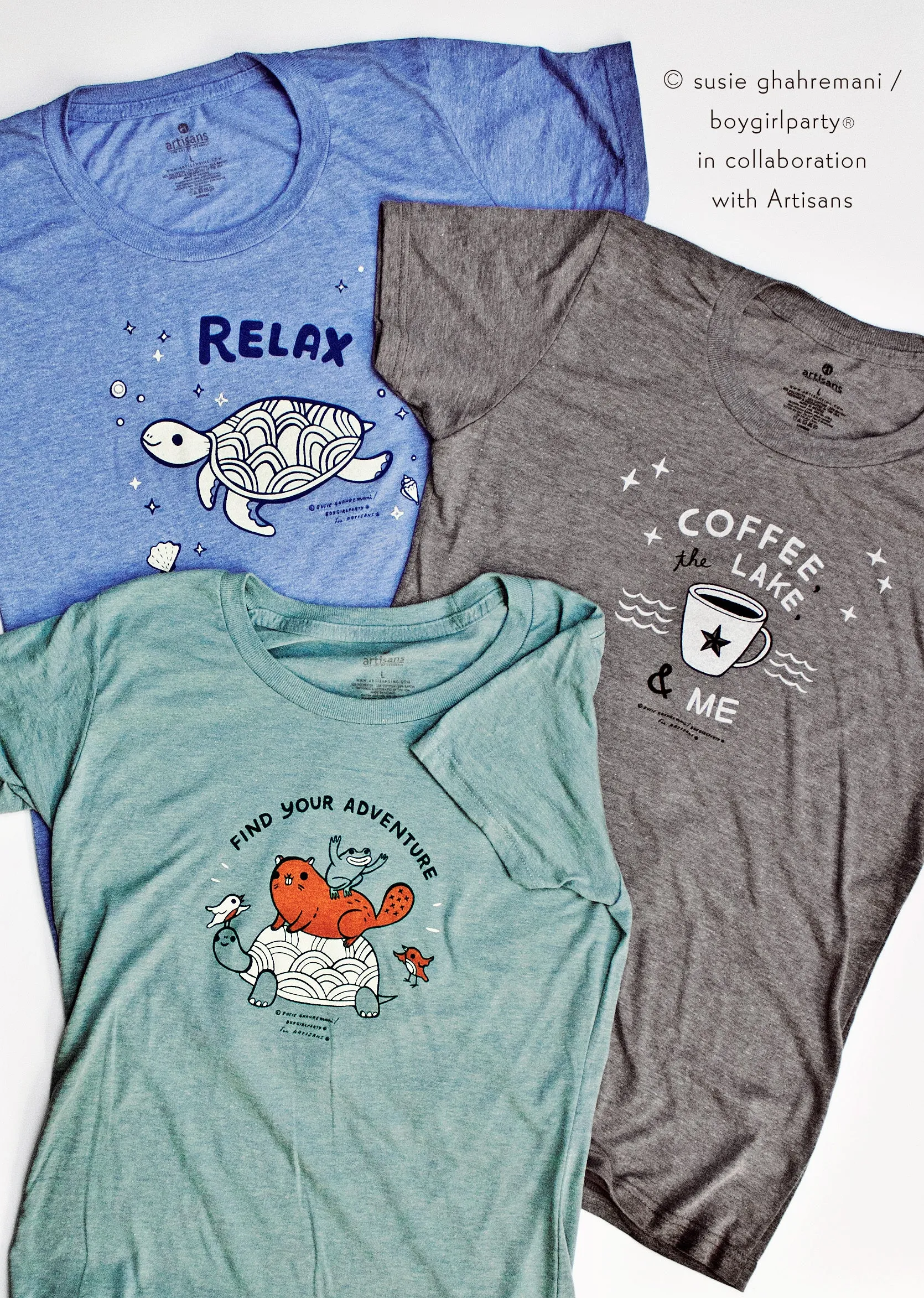 Coffee, The Sea & Me Ladies graphic T-shirt