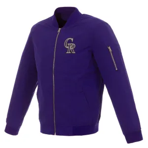 Colorado Rockies Nylon Bomber Jacket
