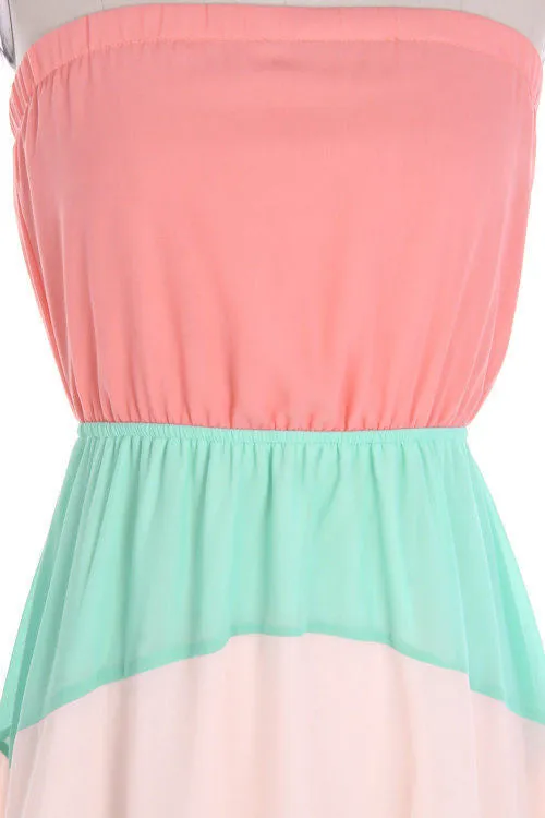 Colorblock Maxi Dress