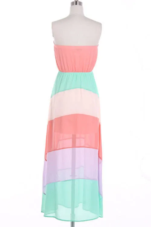 Colorblock Maxi Dress