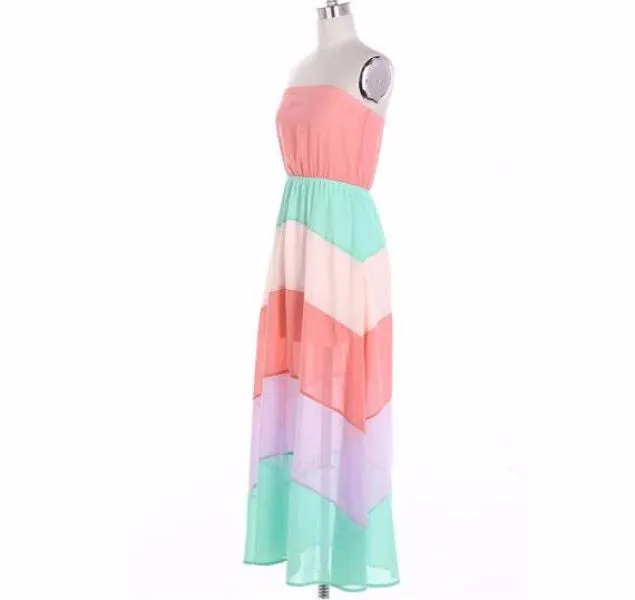 Colorblock Maxi Dress