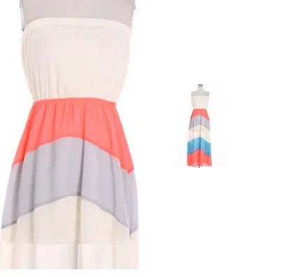 Colorblock Maxi Dress
