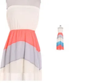 Colorblock Maxi Dress