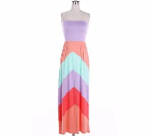 Colorblock Maxi Dress