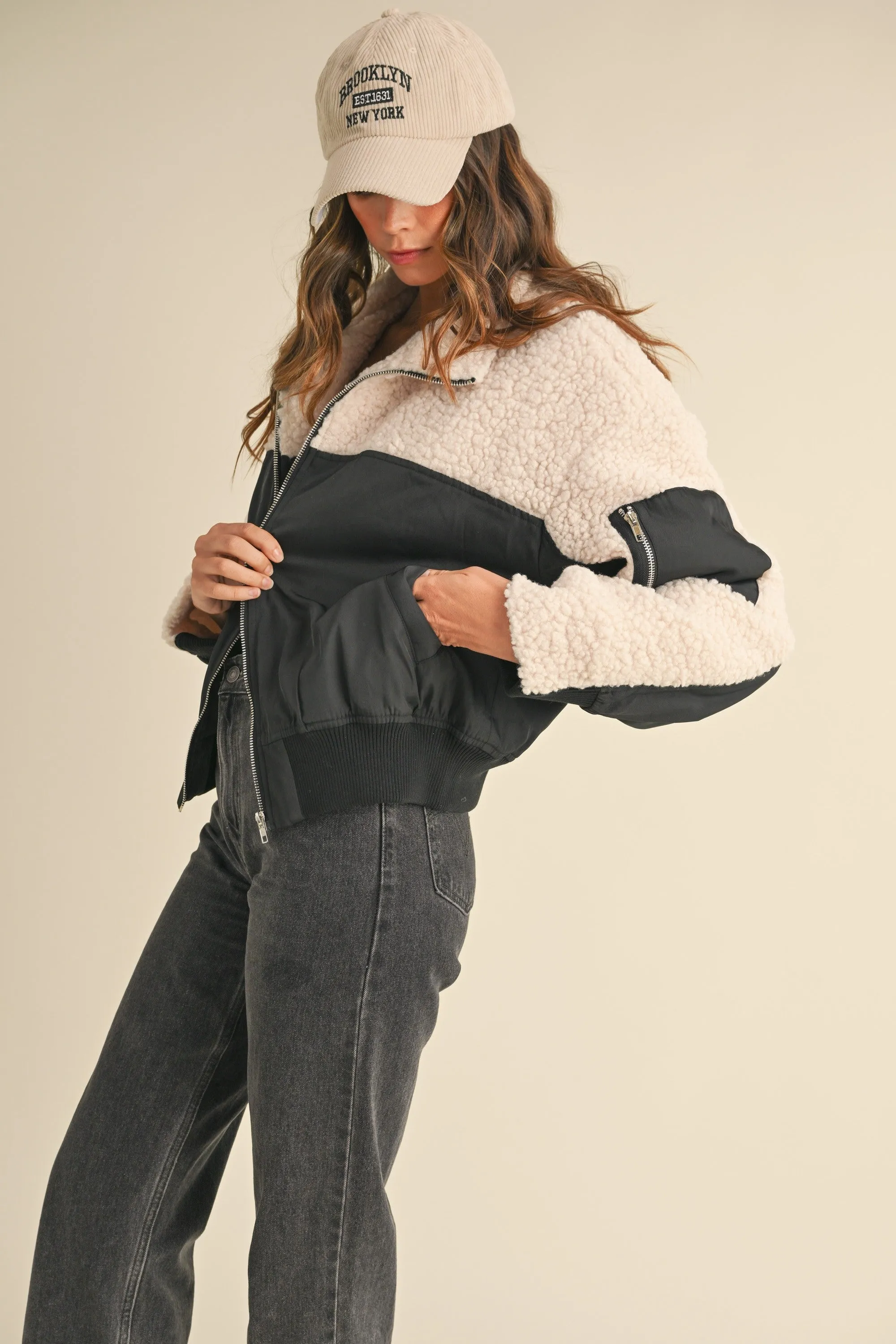 CONTRAST BOMBER JACKET
