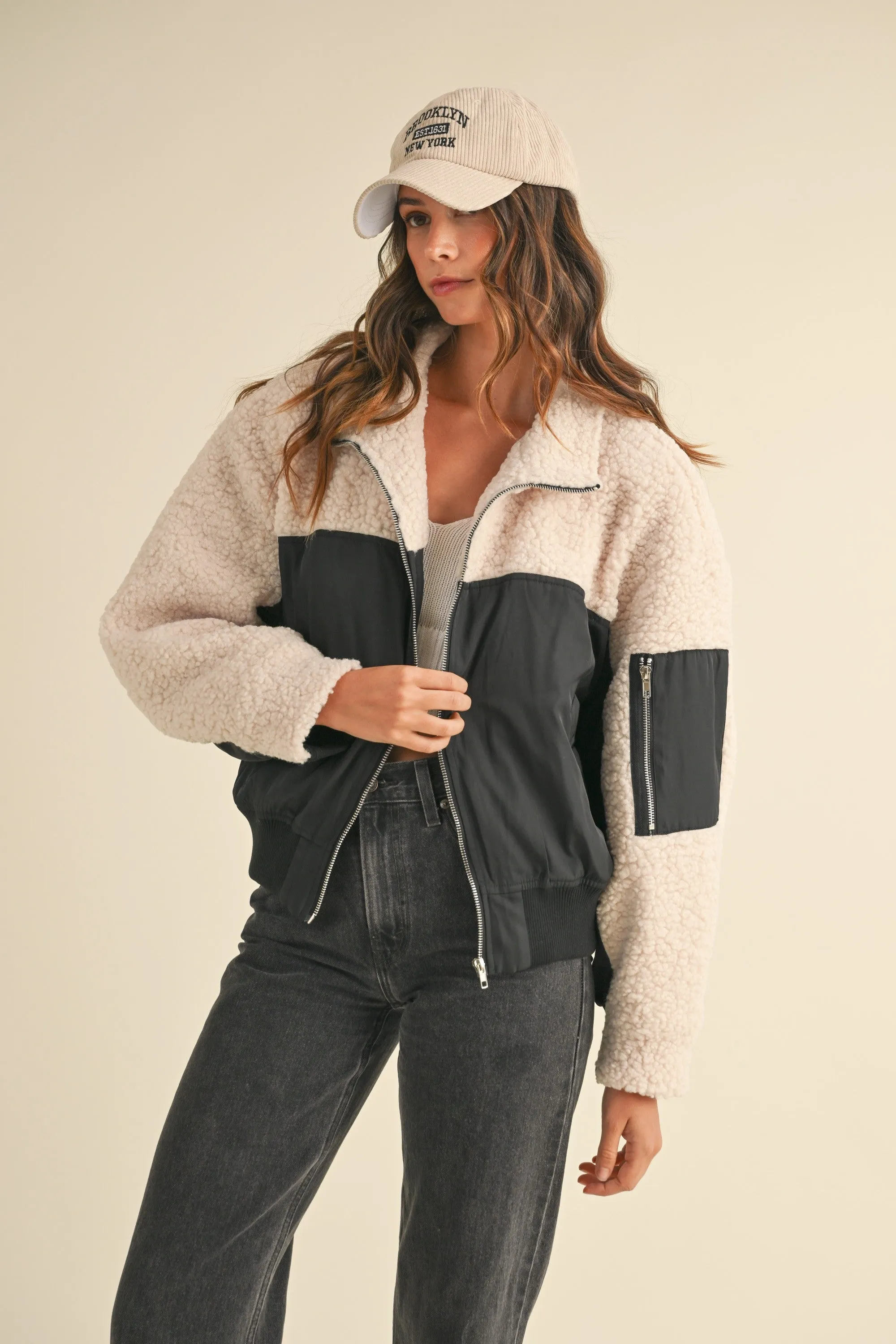 CONTRAST BOMBER JACKET