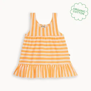 Coral - Orange Stripe Sun Dress