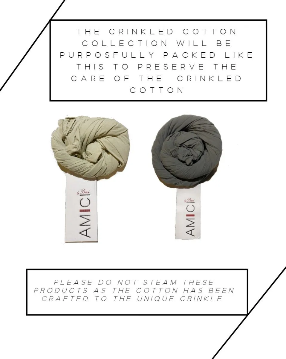 Cotton Crinkled Sleeveless Button-Up Shirt