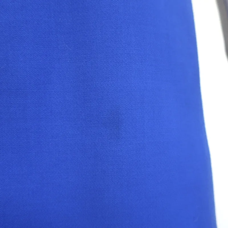 Courreges Short Sleeve Mini Shift Dress Blue Wool Size 8