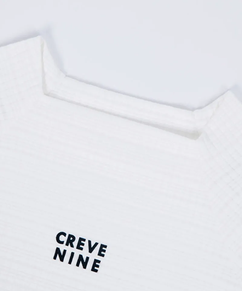 CREVE NINE: Women's Striped Mock Neck T-Shirt - 2 Colors
