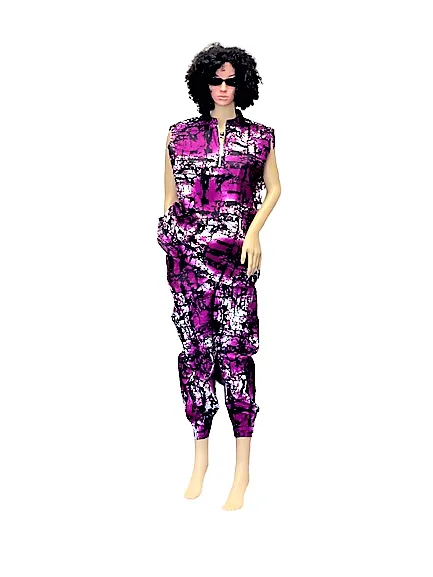 CROP PANT WITH SLEEVELESS TOP