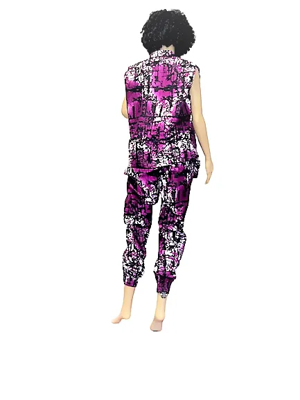 CROP PANT WITH SLEEVELESS TOP