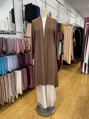 Cuffed Sleeve Cardi - Caramel