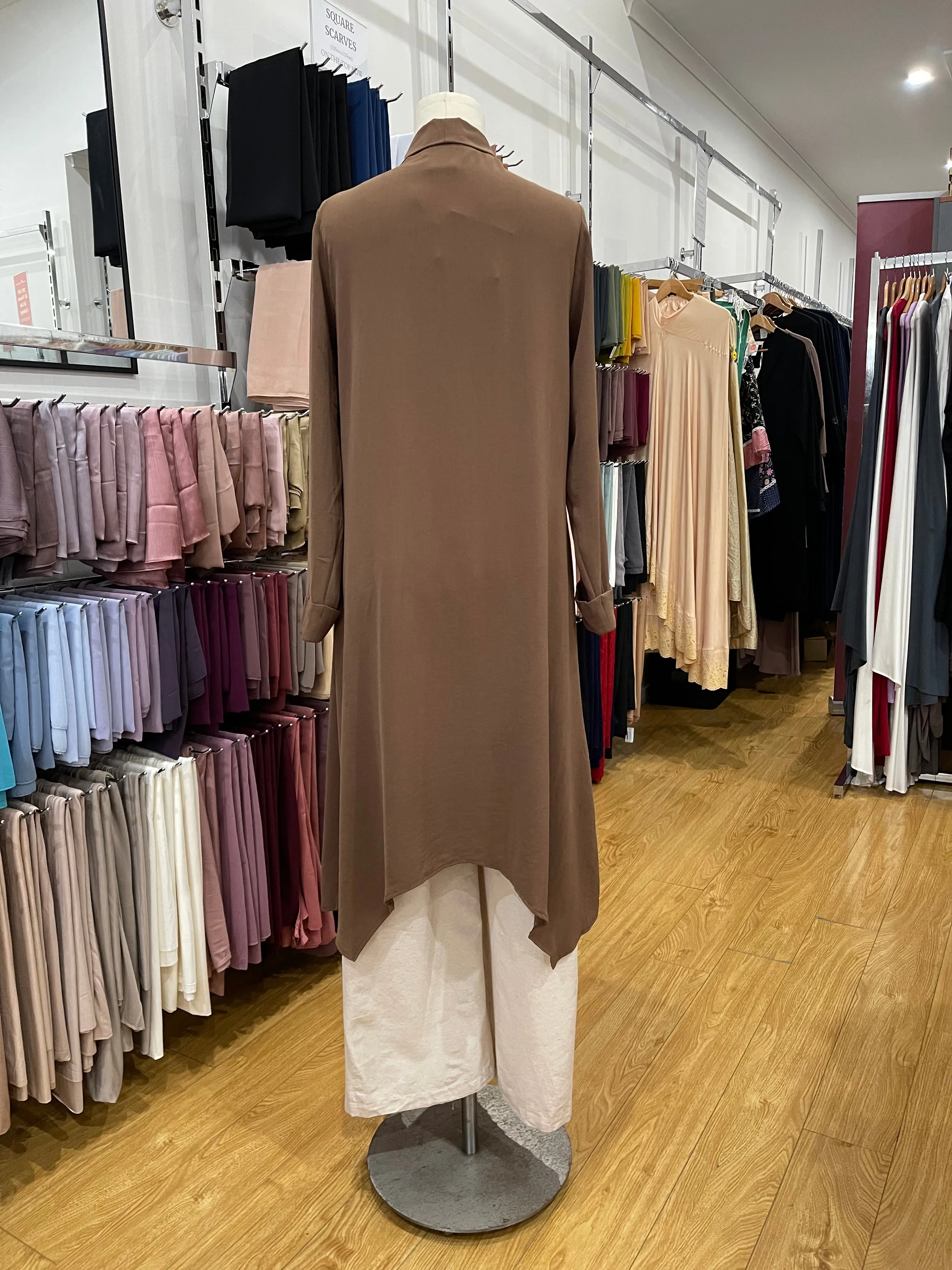Cuffed Sleeve Cardi - Caramel