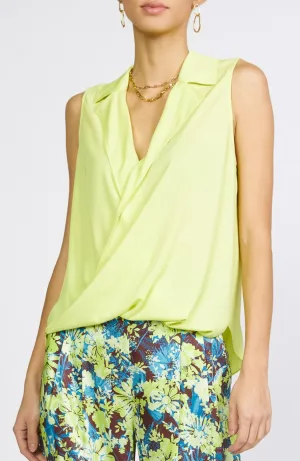 Current Air - Collared Crossover Top