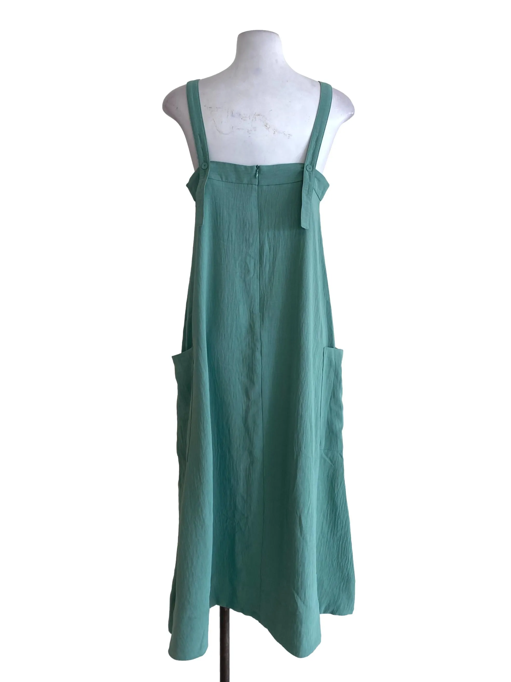Cyan Textured Shift Dress TCL