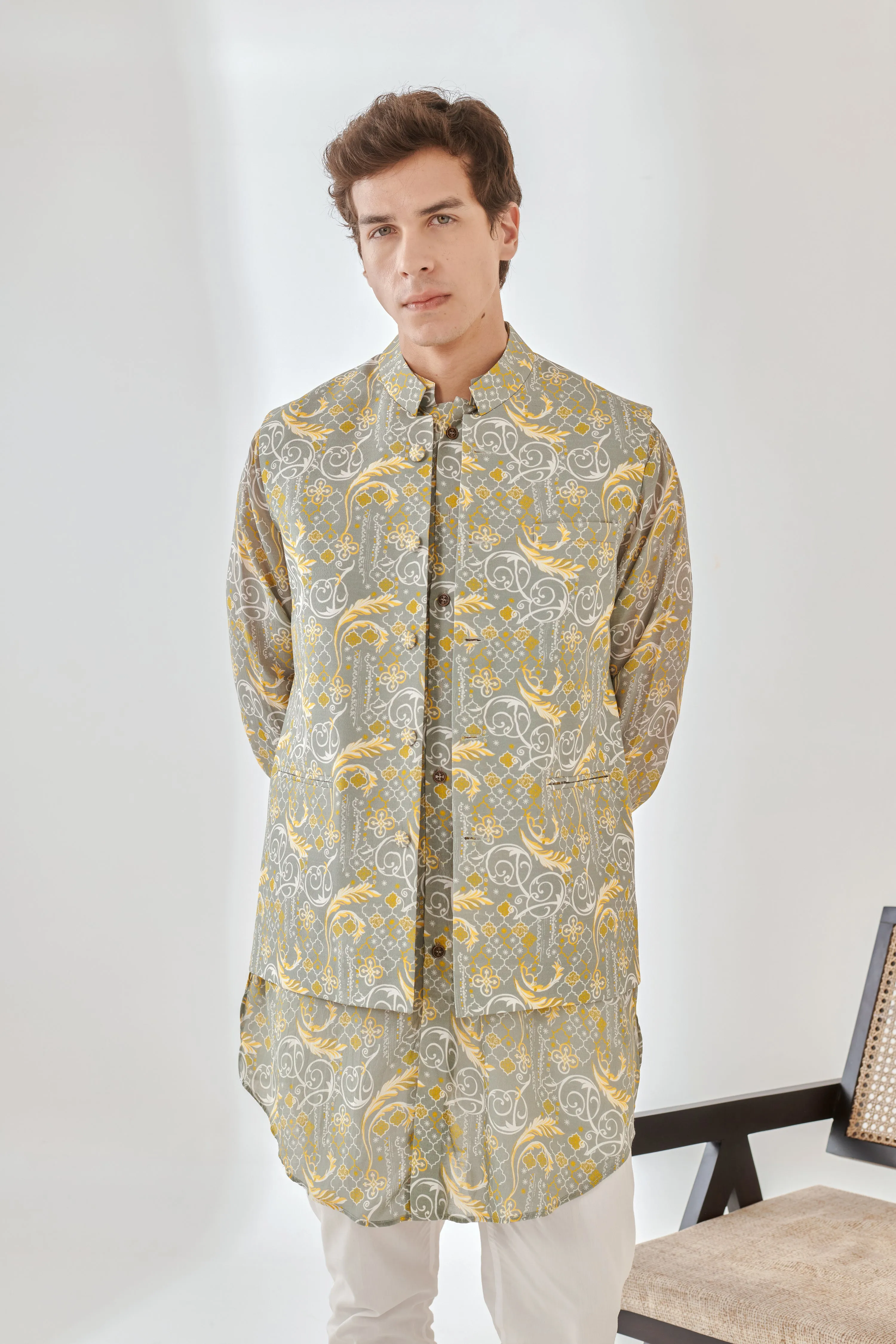 Dawn Chorus Kurta Jacket Set