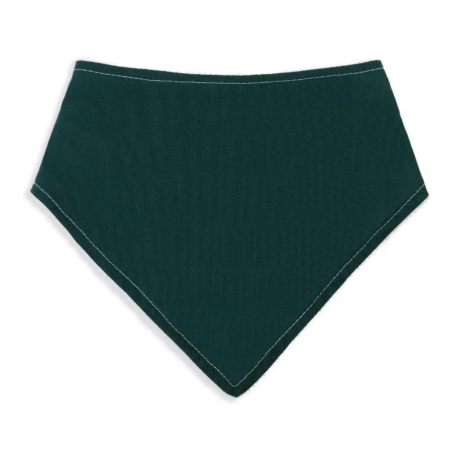 Deep Green Bandana Bib