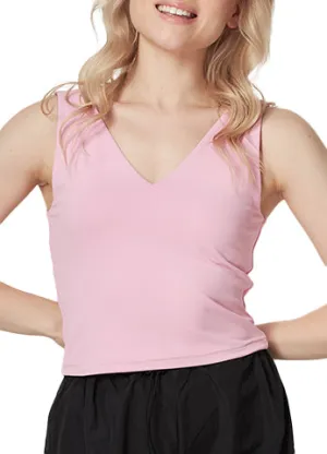 DEEP V-NECK DOUBLE LAYERED  CROP TOP(VERA01) <Bundle>