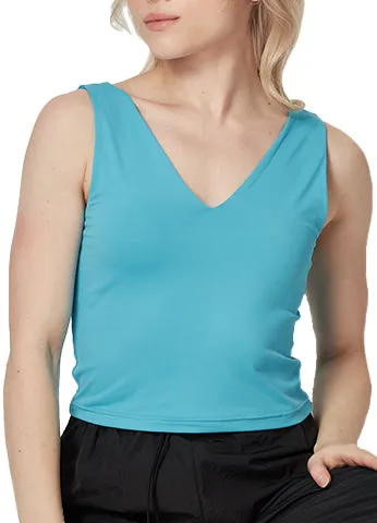 DEEP V-NECK DOUBLE LAYERED  CROP TOP(VERA01) <Bundle>
