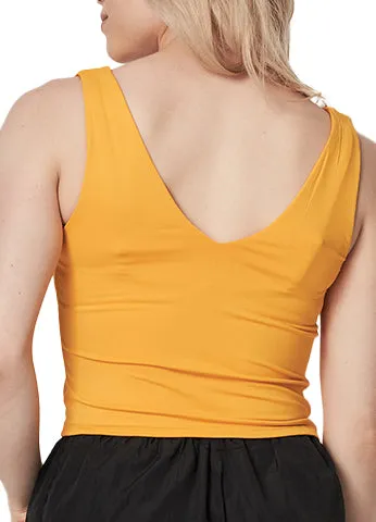 DEEP V-NECK DOUBLE LAYERED  CROP TOP(VERA01) <Bundle>