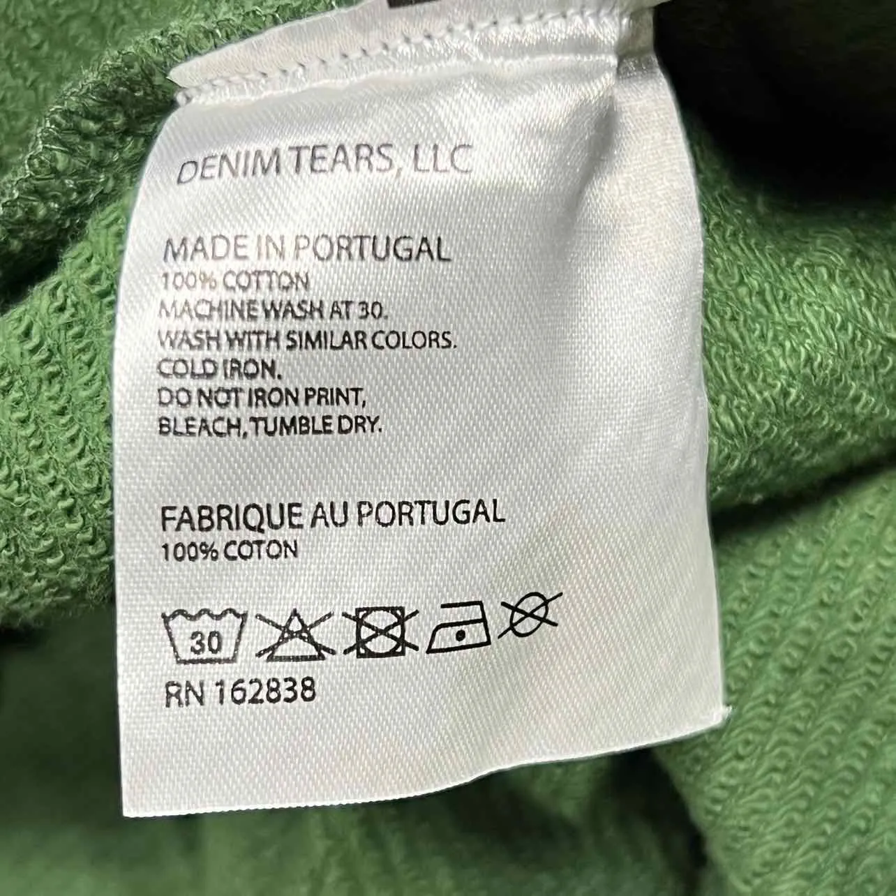 Denim Tears Shorts "COTTON WREATH" Green New Size M
