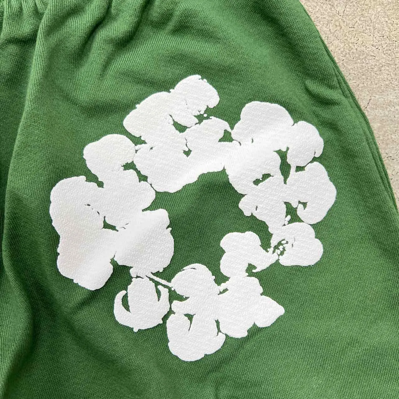 Denim Tears Shorts "COTTON WREATH" Green New Size M