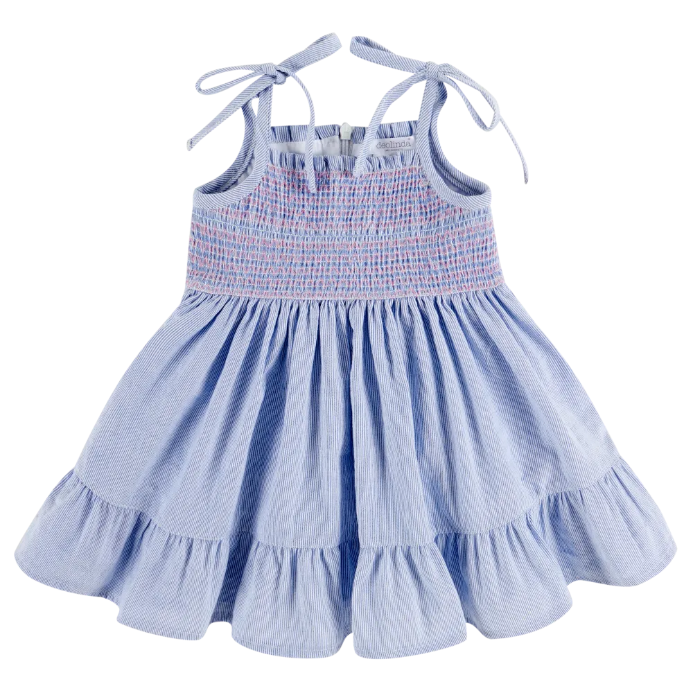 Deolinda Girls Havana Blue Sundress