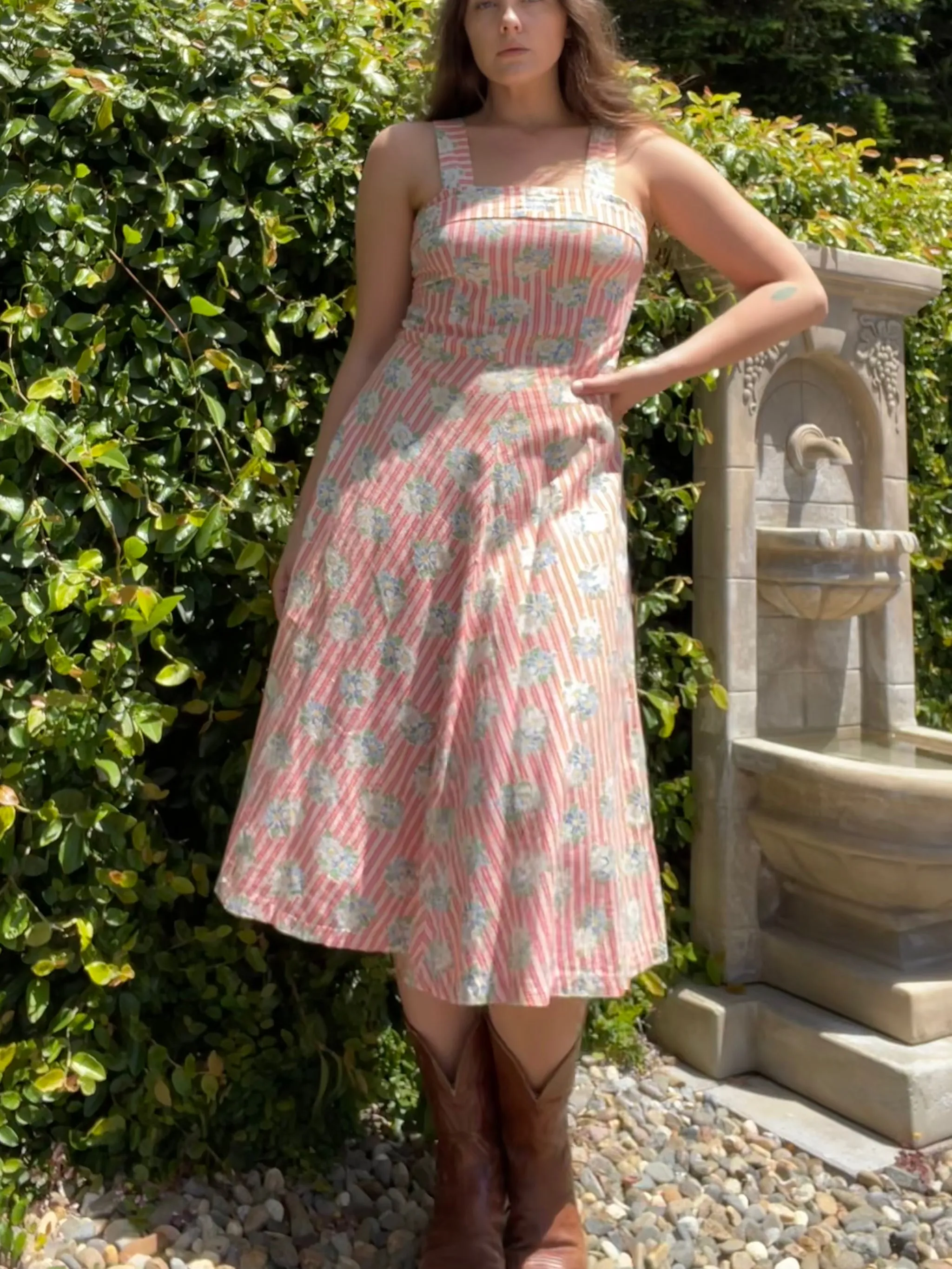 Depression Era Feedsack Sun Dress