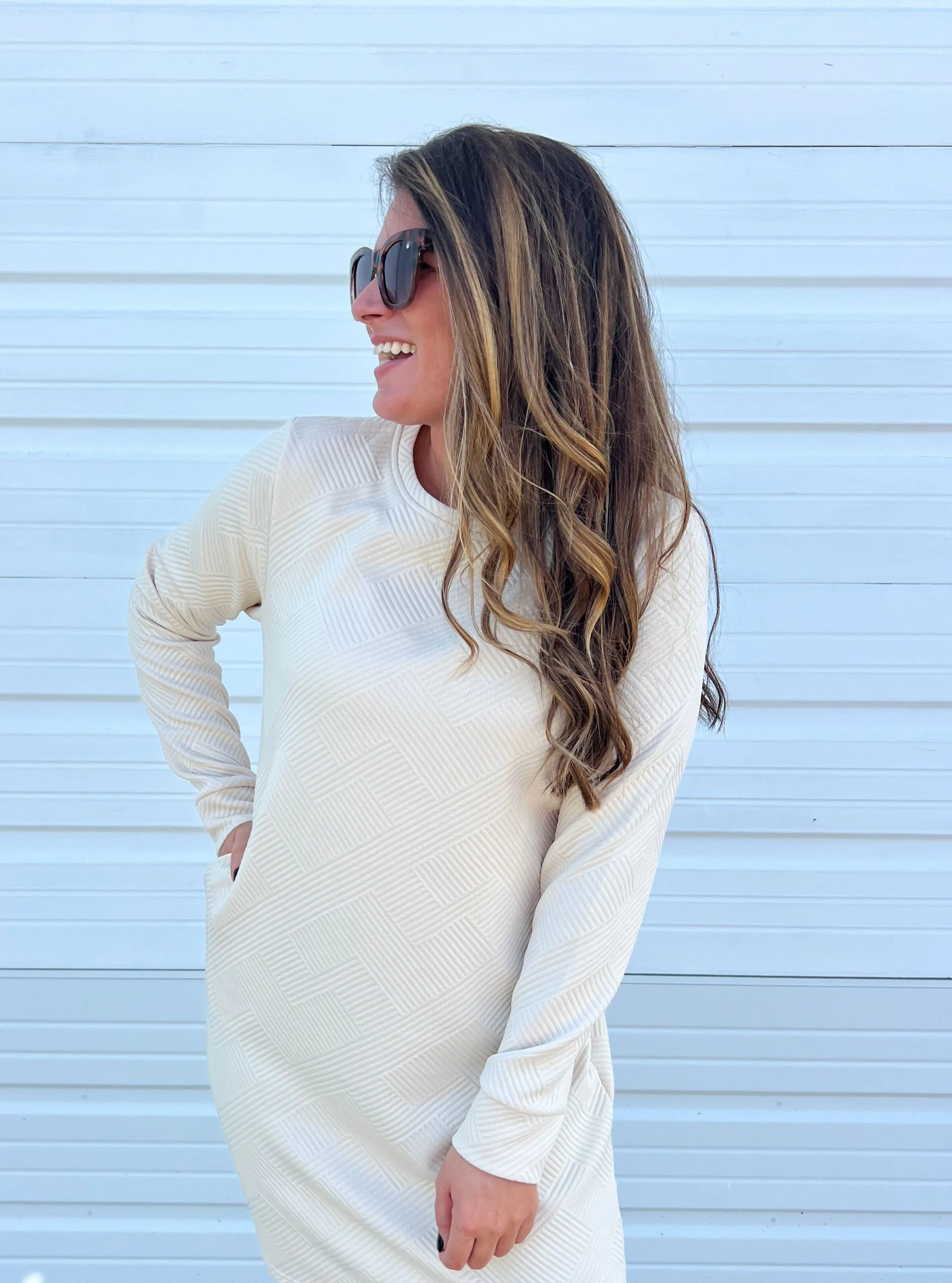 DOORBUSTER: Terri Textured Shift Dress