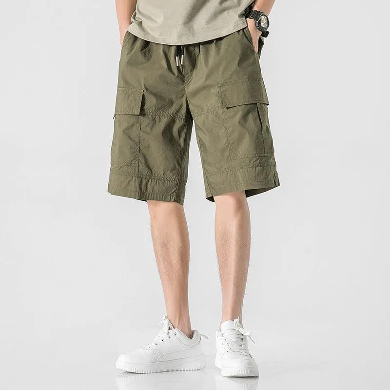 Drawstring Cargo Shorts